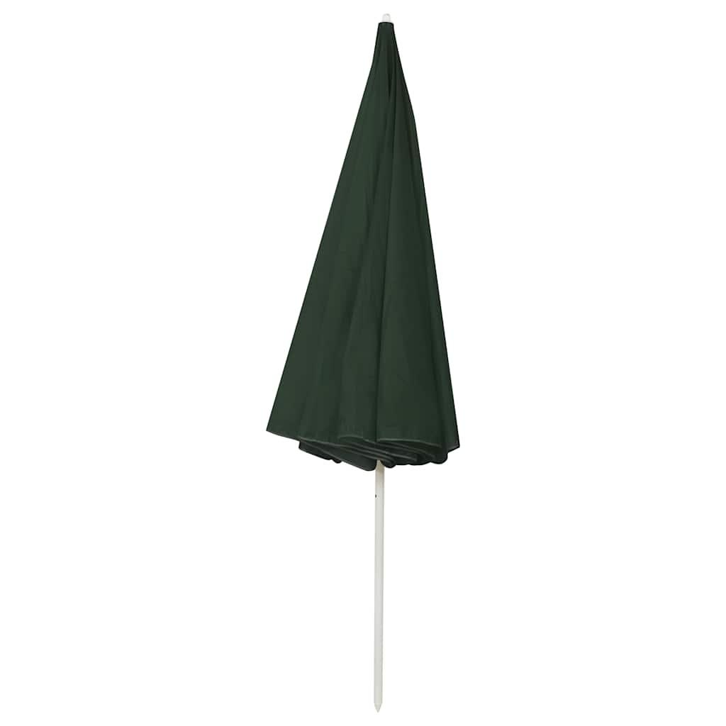 Sombrilla de playa gris antracita 200x125 cm