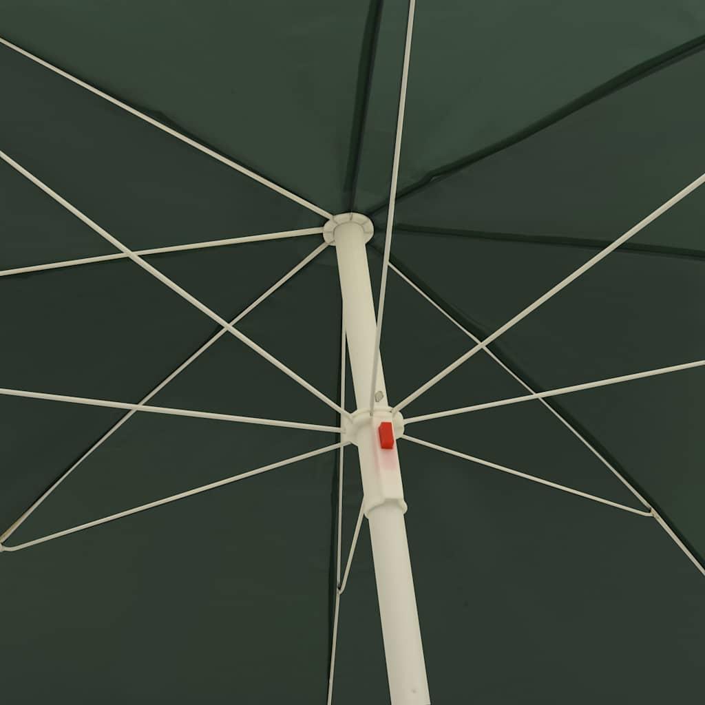 Sombrilla de playa gris antracita 200x125 cm