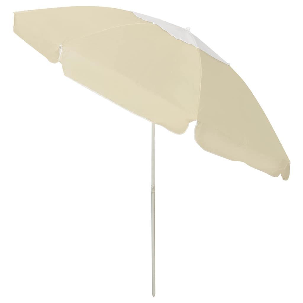 Sombrilla de playa amarillo arena