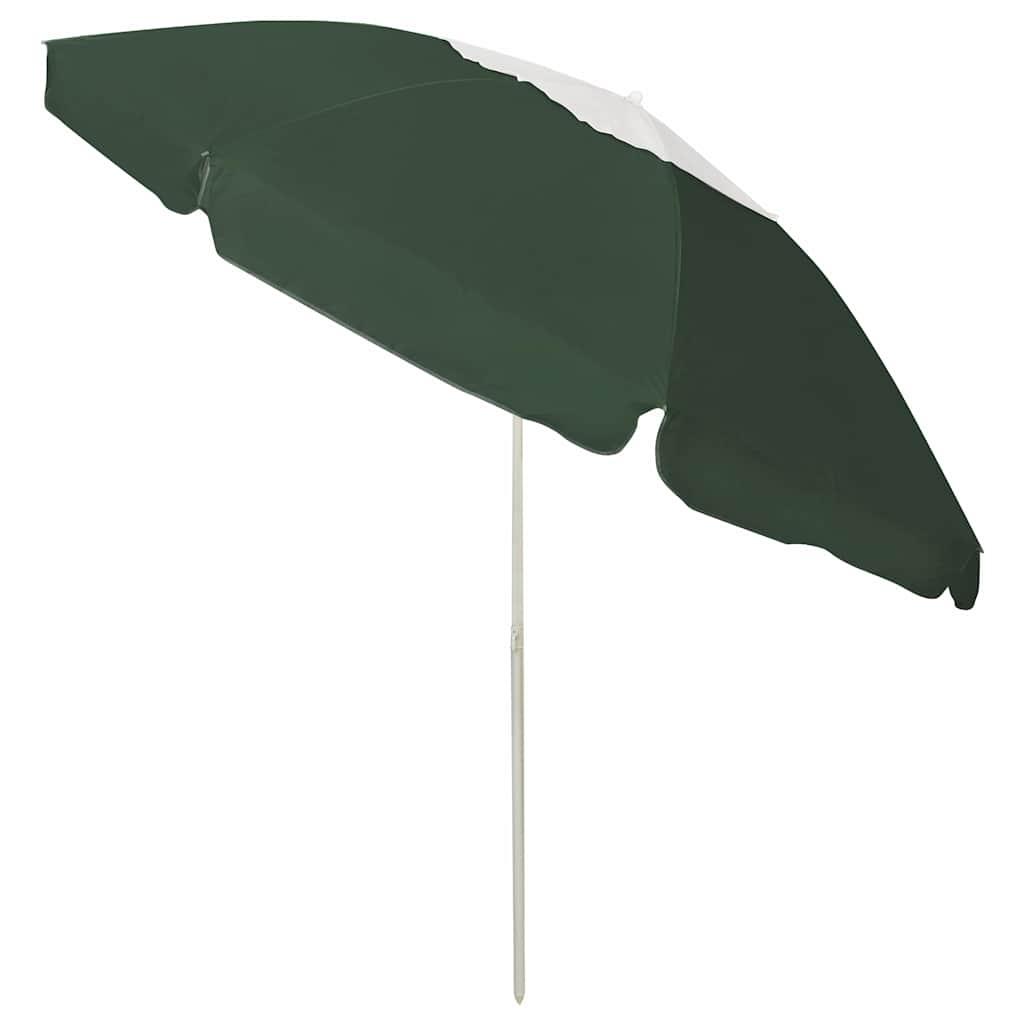 Sombrilla de playa gris antracita 200x125 cm