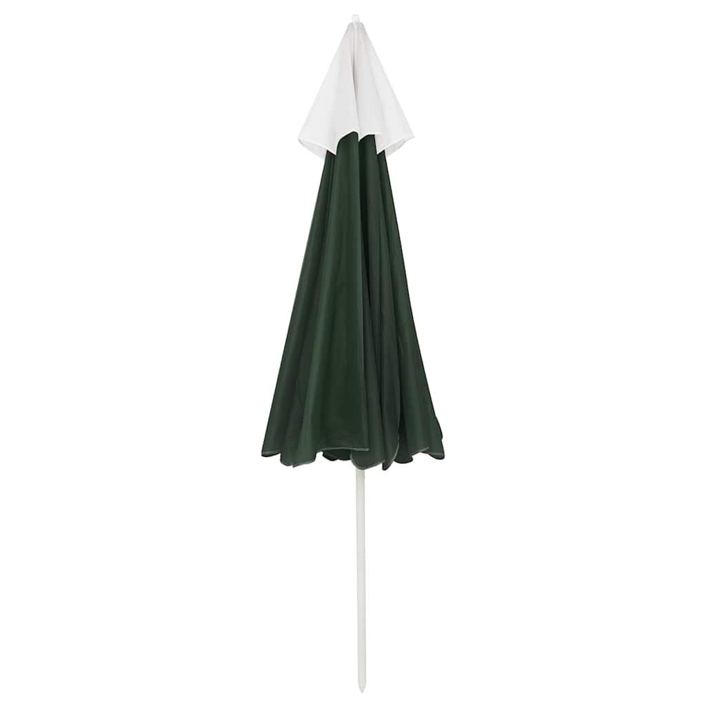 Sombrilla de playa gris antracita 200x125 cm