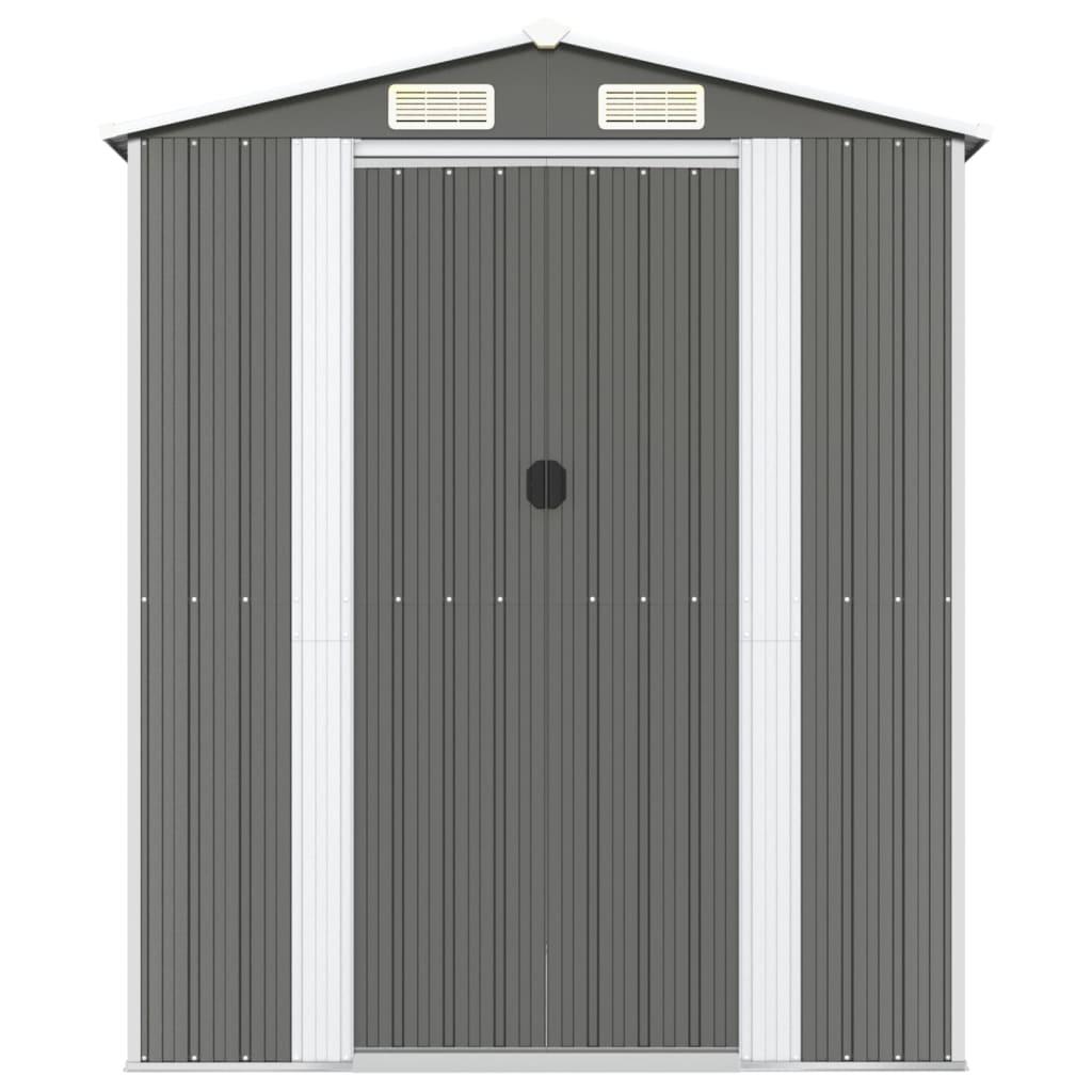 Cobertizo de jardín acero galvanizado antracita 192x1021x223 cm