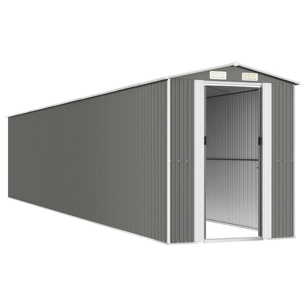 Cobertizo de jardín acero galvanizado antracita 192x1021x223 cm