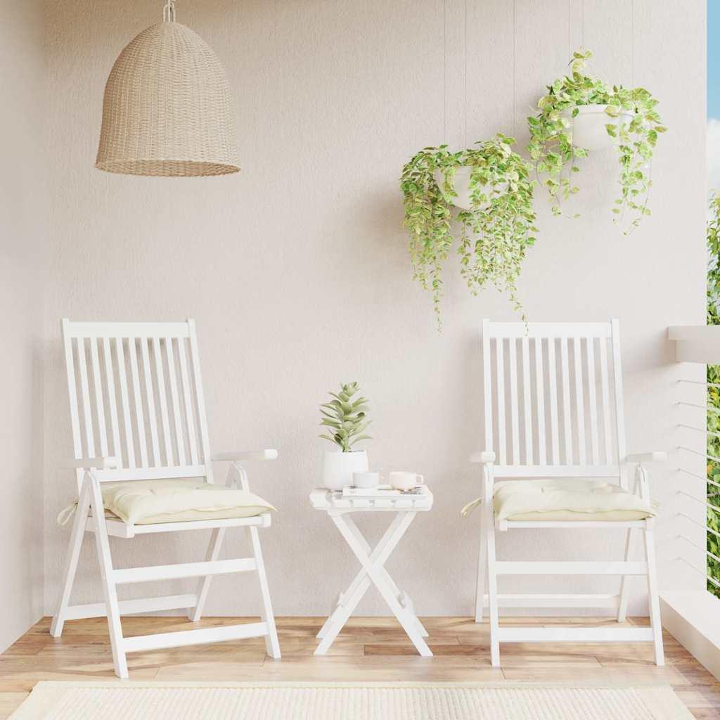 Cojines silla de jardín 2 uds tela Oxford antracita 50x50x3 cm