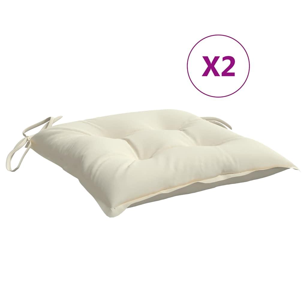 Cojines silla de jardín 2 uds tela Oxford antracita 50x50x3 cm