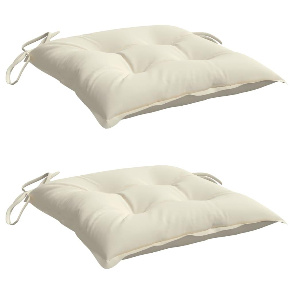 Cojines silla de jardín 2 uds tela Oxford antracita 50x50x3 cm