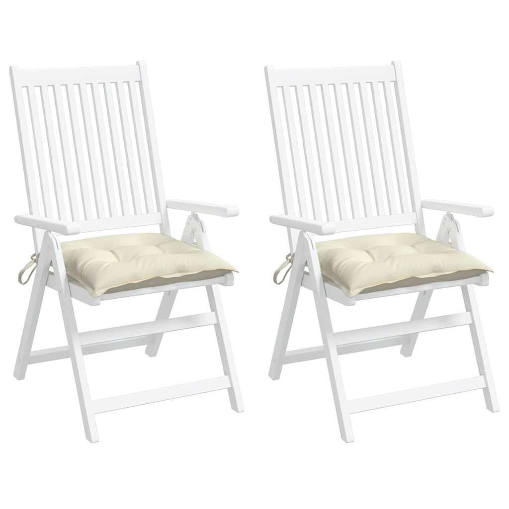 Cojines silla de jardín 2 uds tela Oxford antracita 50x50x3 cm