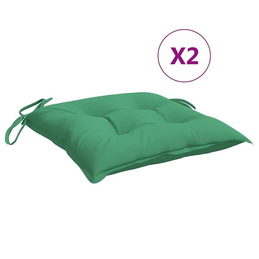 Cojines silla de jardín 2 uds tela Oxford antracita 50x50x3 cm