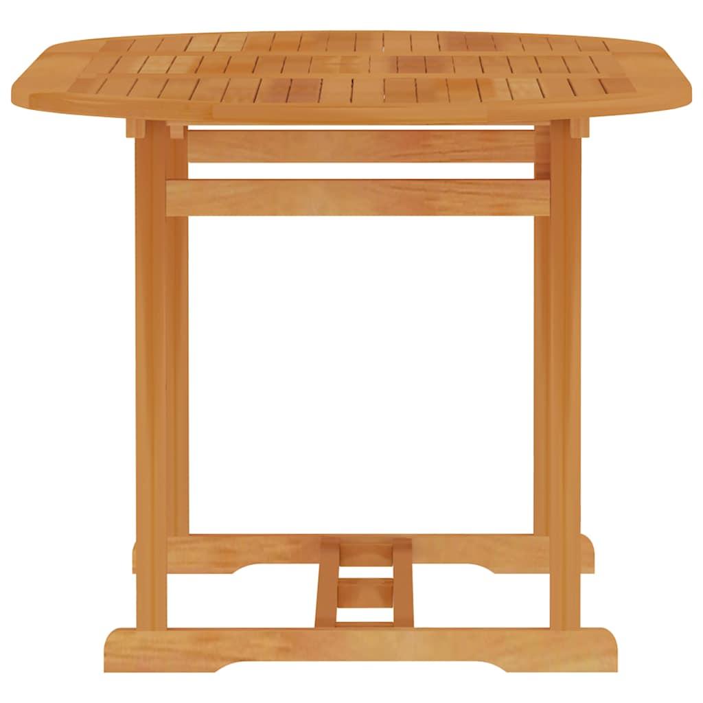 Mesa de jardín de madera maciza de teca 150x150x76 cm