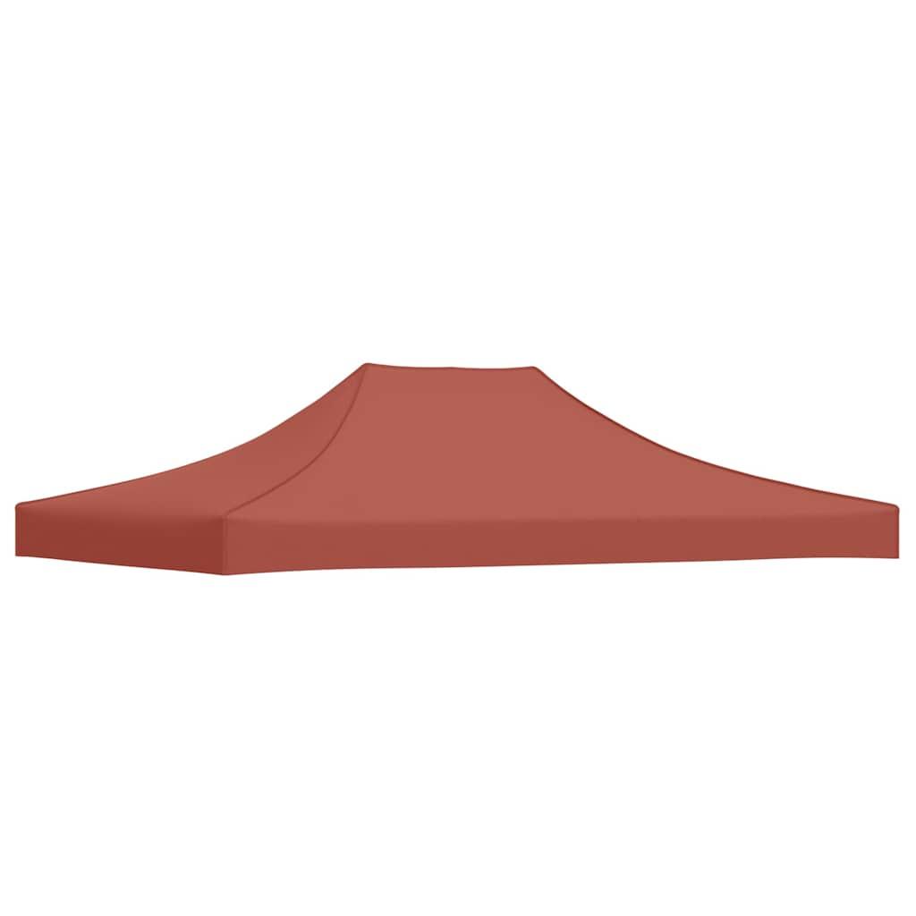Techo de carpa para celebraciones terracota 4,5x3 m 270 g/m²