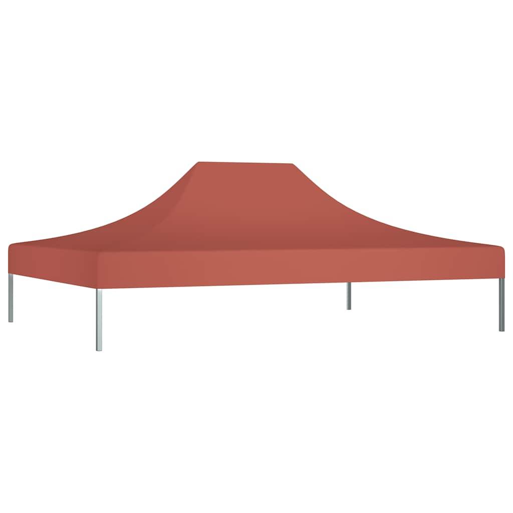 Techo de carpa para celebraciones terracota 4,5x3 m 270 g/m²