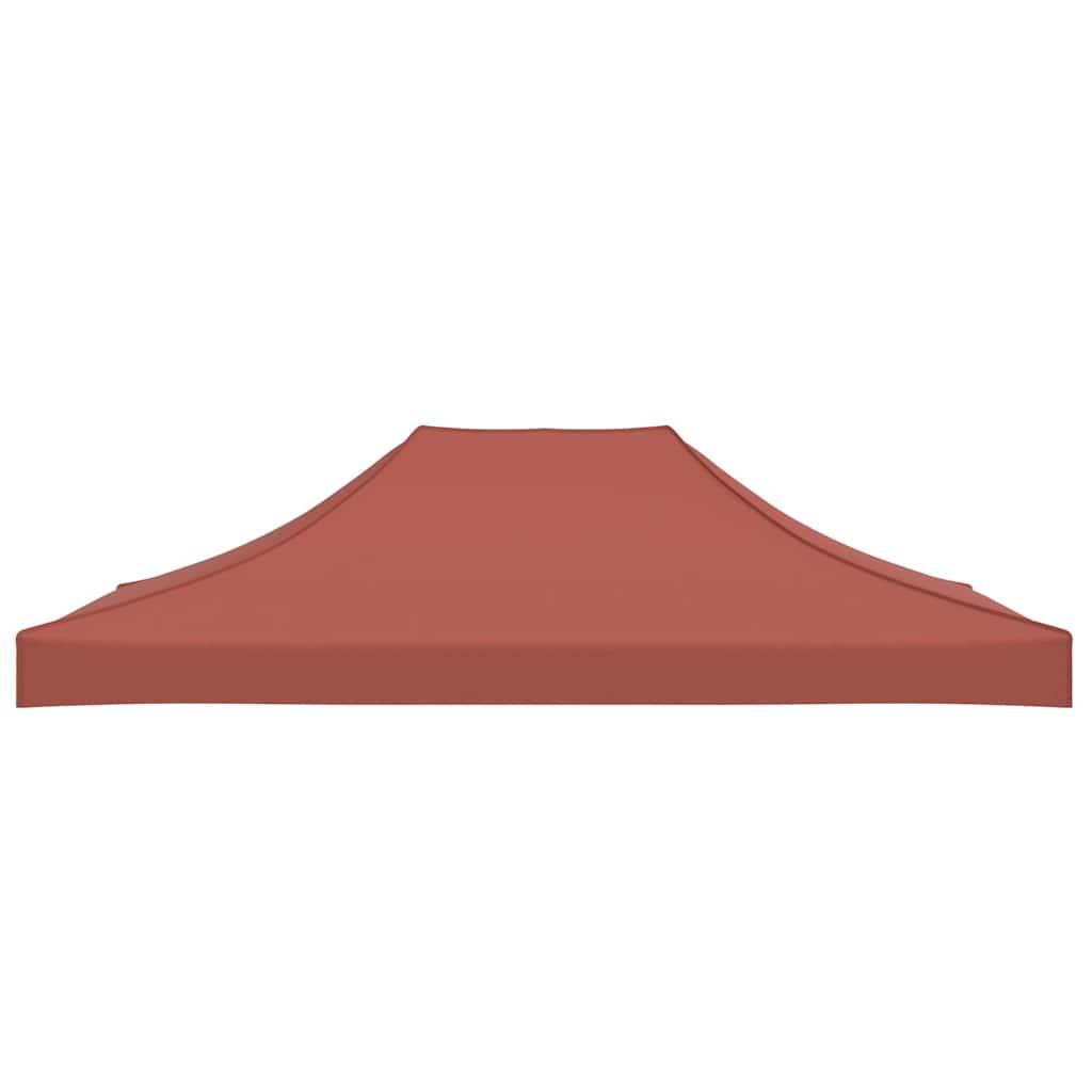 Techo de carpa para celebraciones terracota 4,5x3 m 270 g/m²