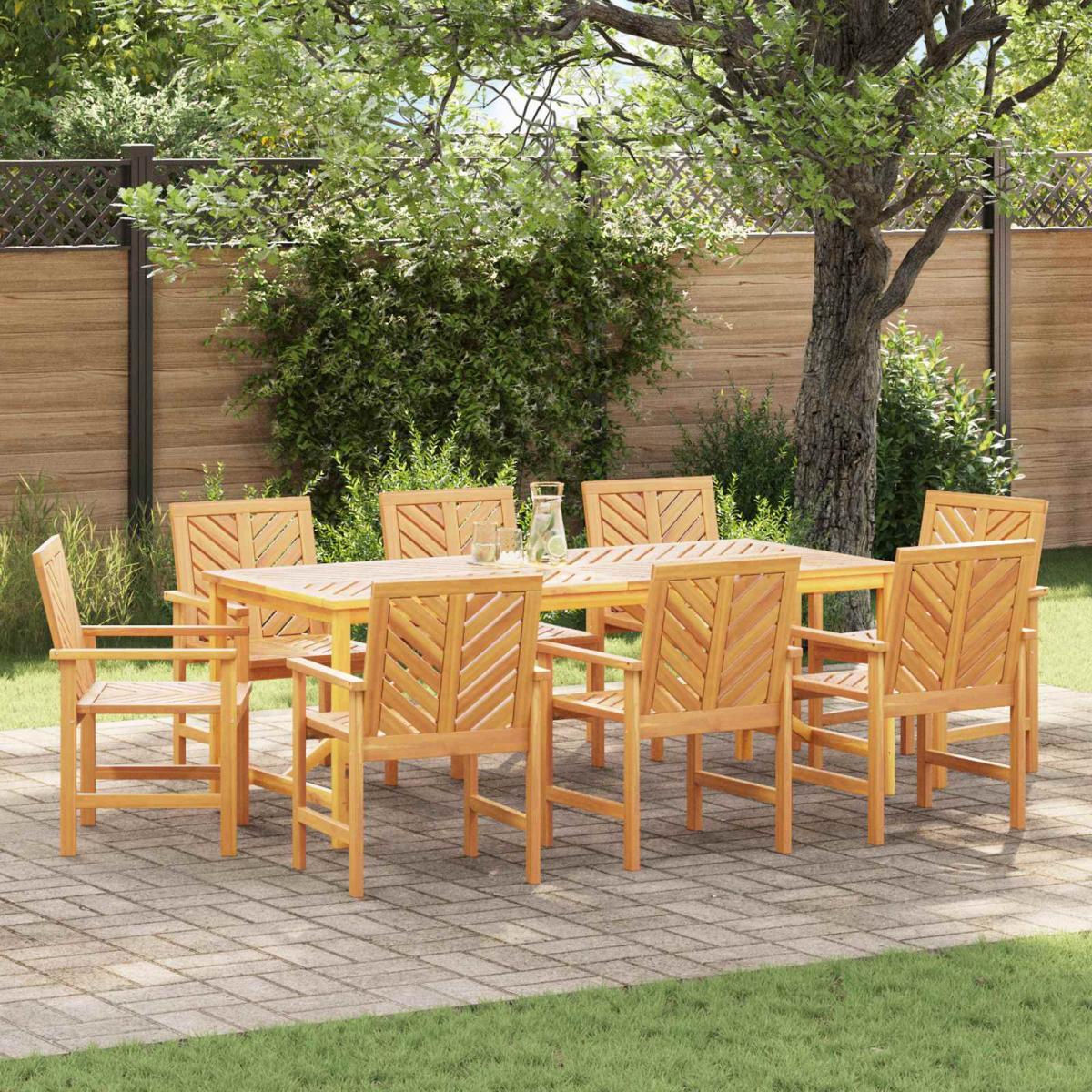 Conjunto de Comedor de Jardín 9 uds