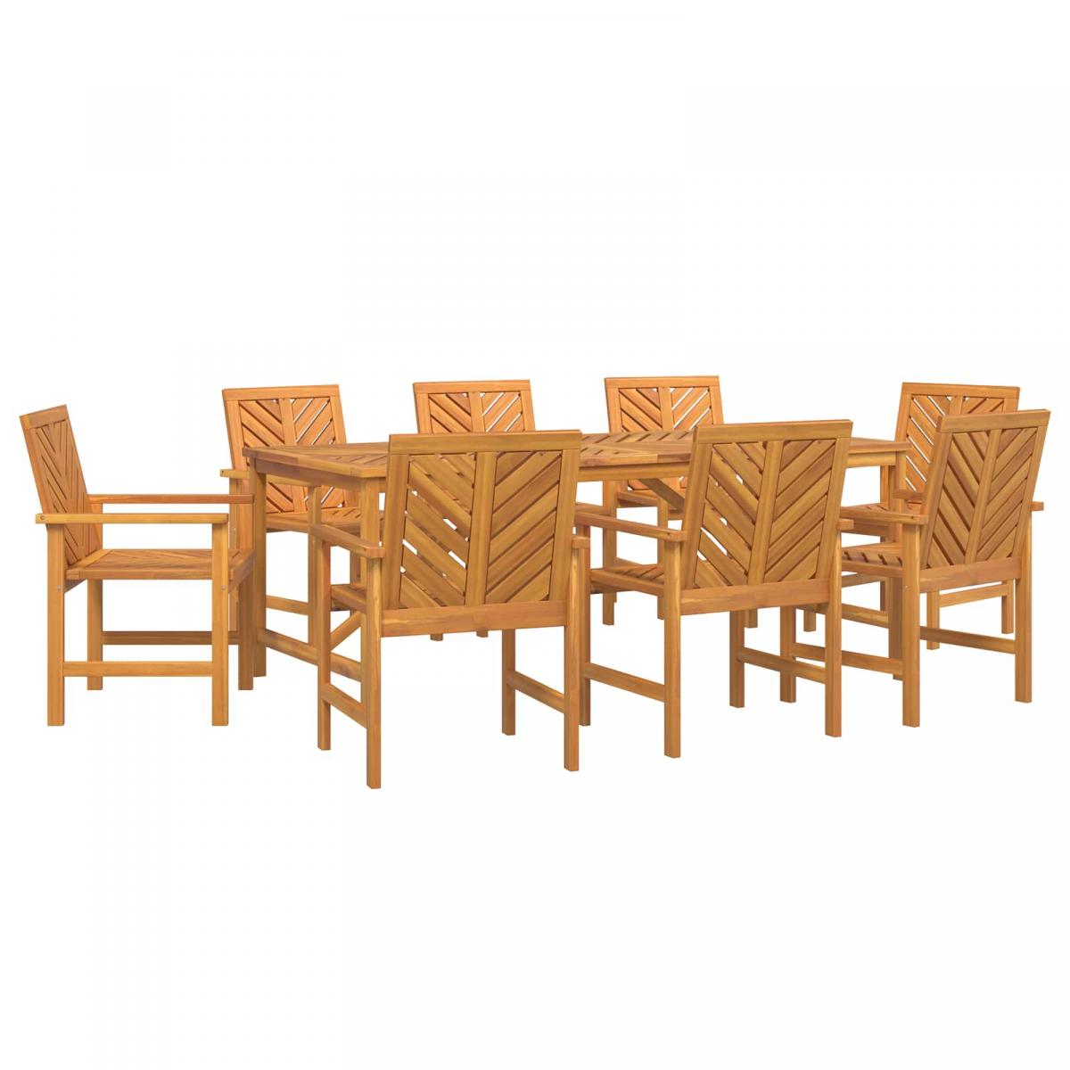 Conjunto de Comedor de Jardín 9 uds