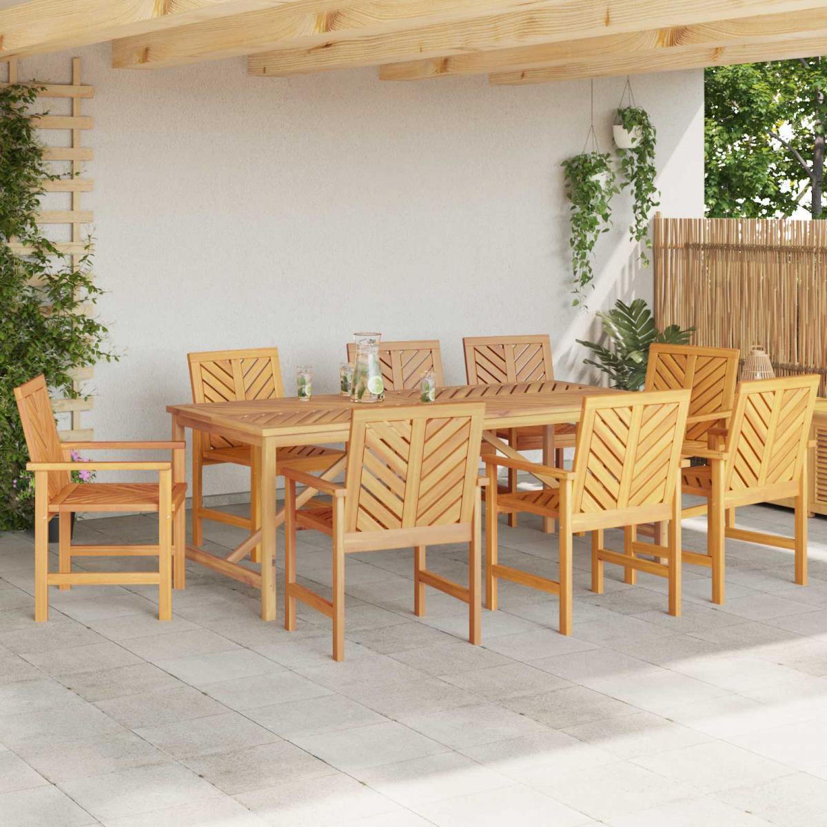 Conjunto de Comedor de Jardín 9 uds