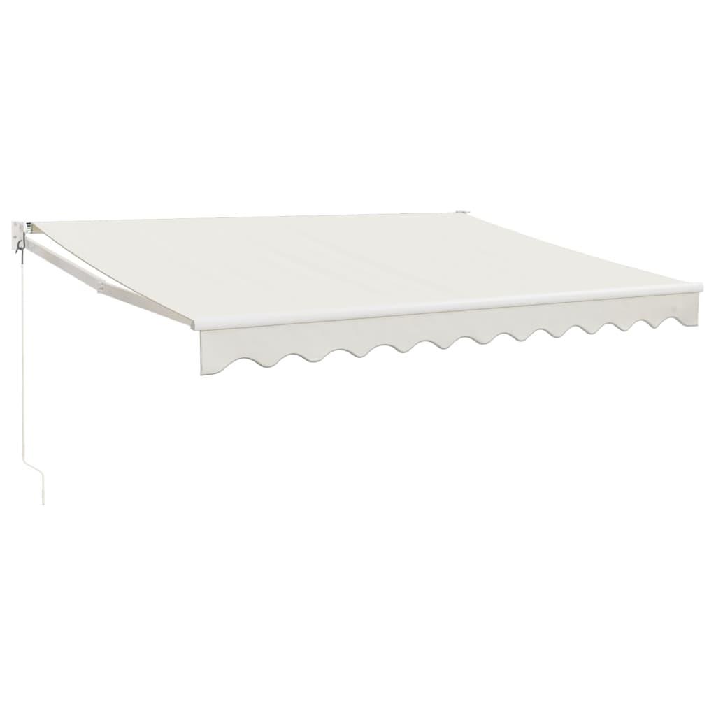 Toldo retráctil aluminio y tela gris antracita y blanco 3x2,5 m