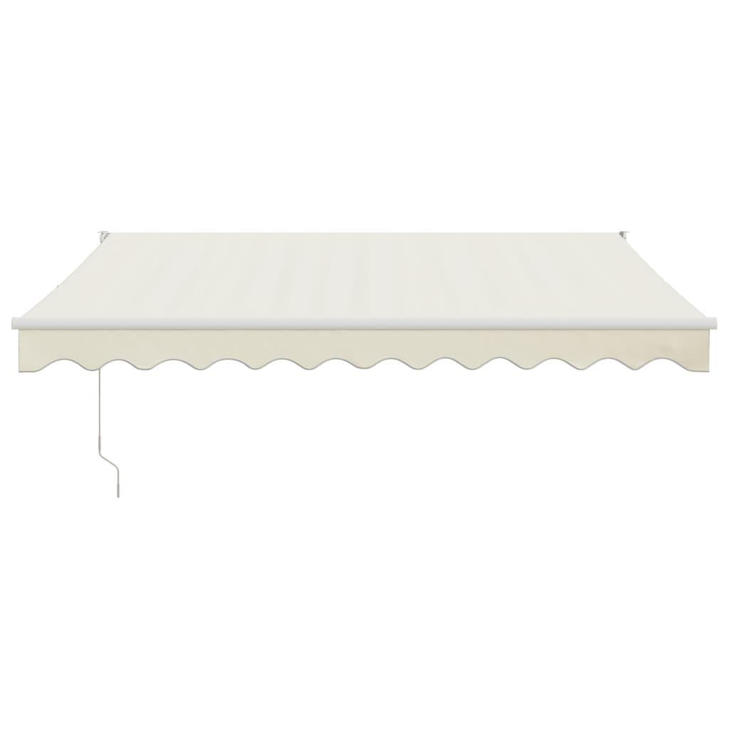 Toldo retráctil aluminio y tela gris antracita y blanco 3x2,5 m