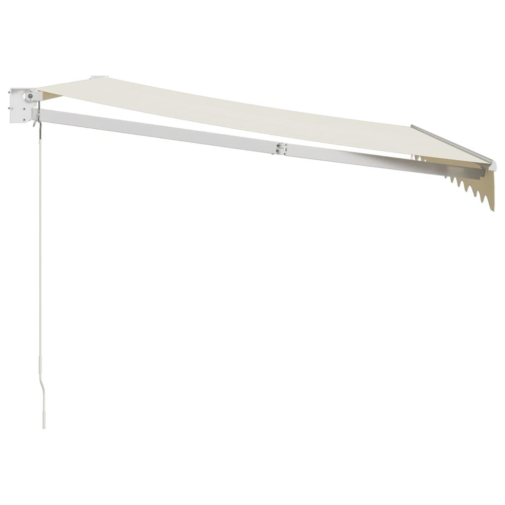 Toldo retráctil aluminio y tela gris antracita y blanco 3x2,5 m