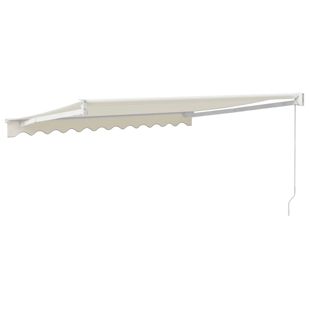 Toldo retráctil aluminio y tela gris antracita y blanco 3x2,5 m