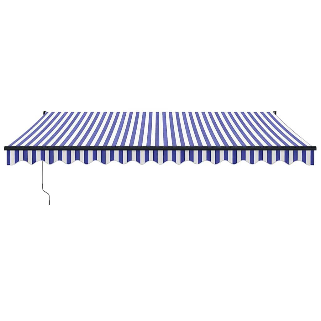 Toldo retráctil aluminio y tela gris antracita y blanco 3x2,5 m