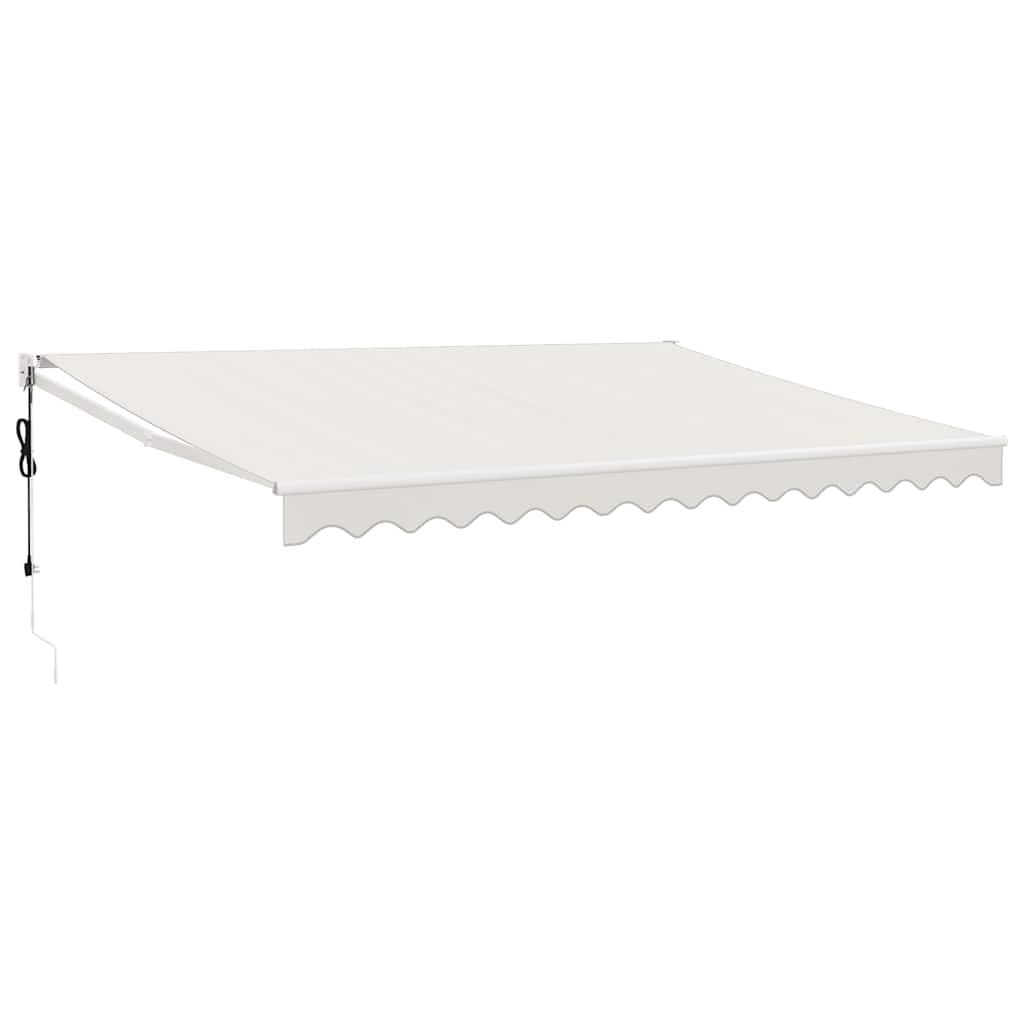 Toldo retráctil Amarillo y Blanco con Marco Antracita 3 x 2,5 m