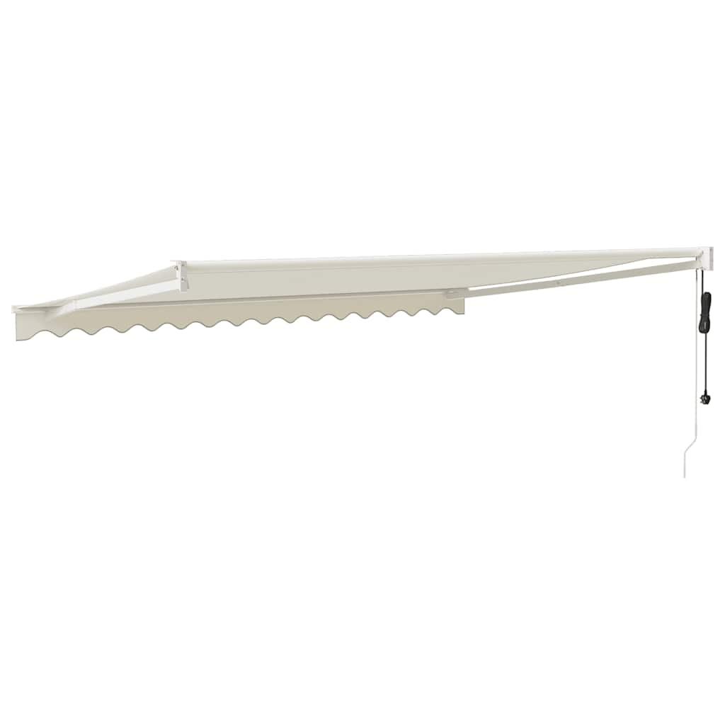 Toldo retráctil Amarillo y Blanco con Marco Antracita 3 x 2,5 m