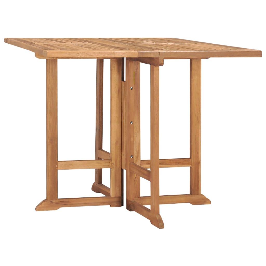 Mesa de comedor plegable para jardín madera de teca