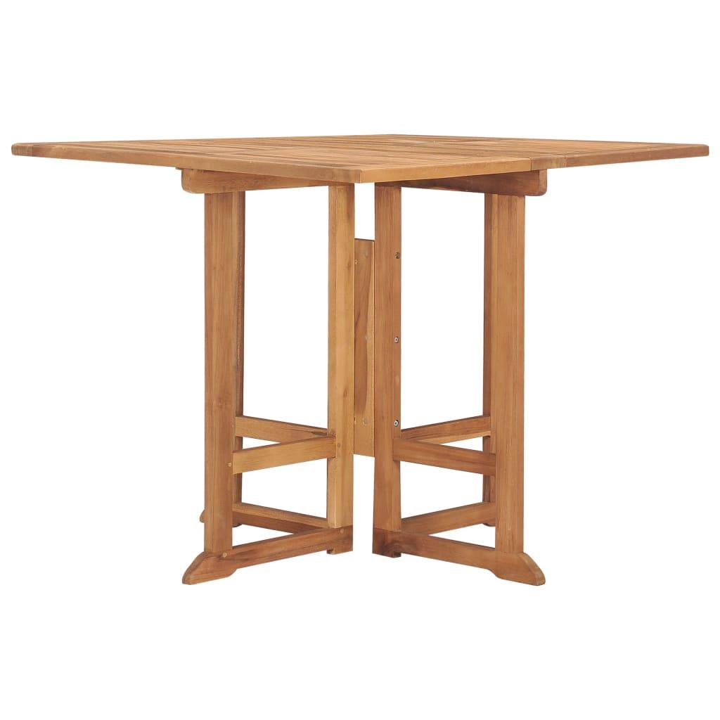 Mesa de comedor plegable para jardín madera de teca