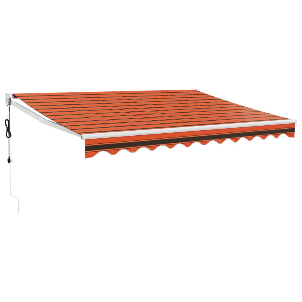 Toldo retráctil Amarillo y Blanco con Marco Antracita 3 x 2,5 m