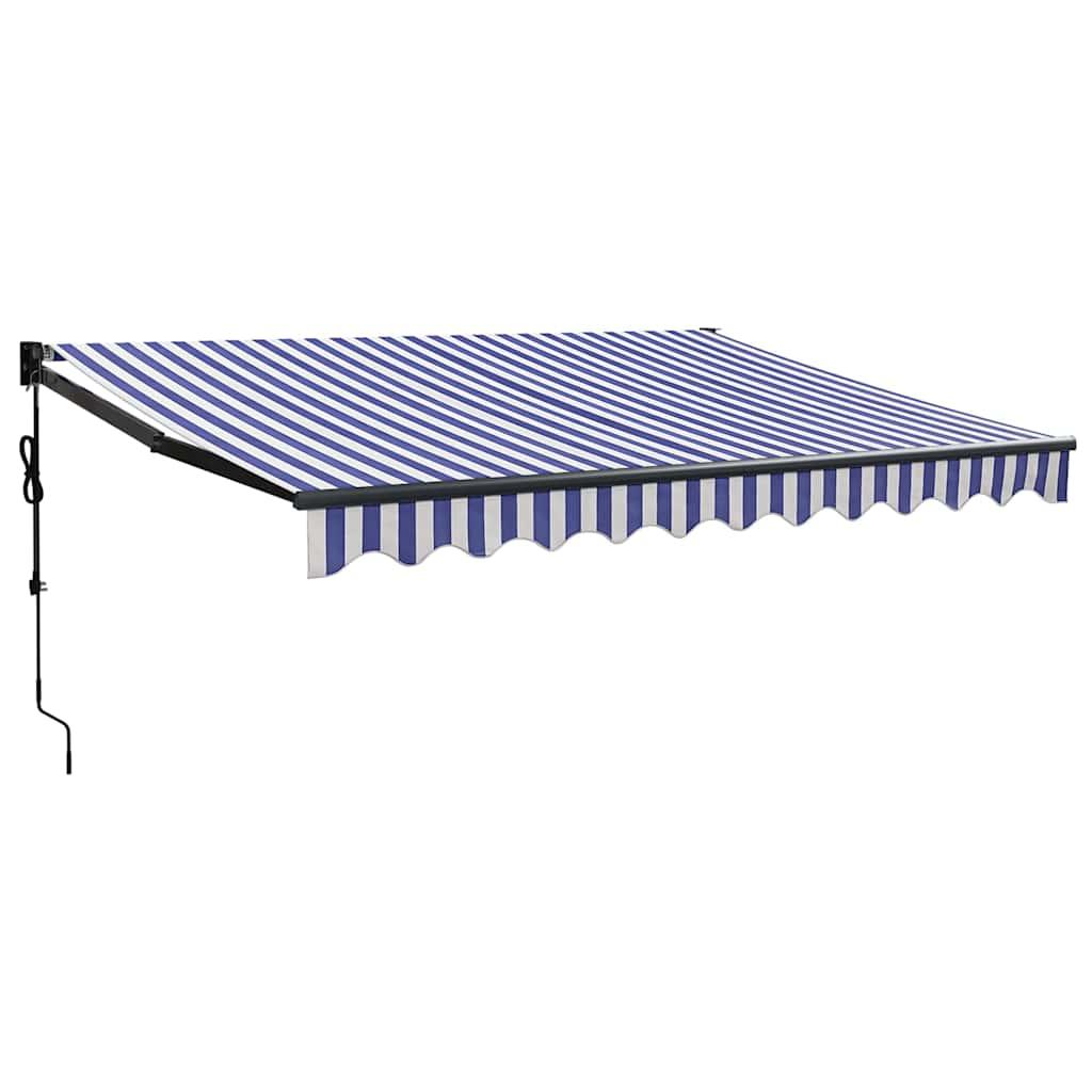 Toldo retráctil Amarillo y Blanco con Marco Antracita 3 x 2,5 m
