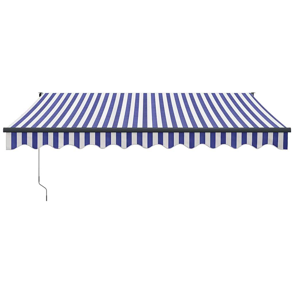 Toldo retráctil Amarillo y Blanco con Marco Antracita 3 x 2,5 m