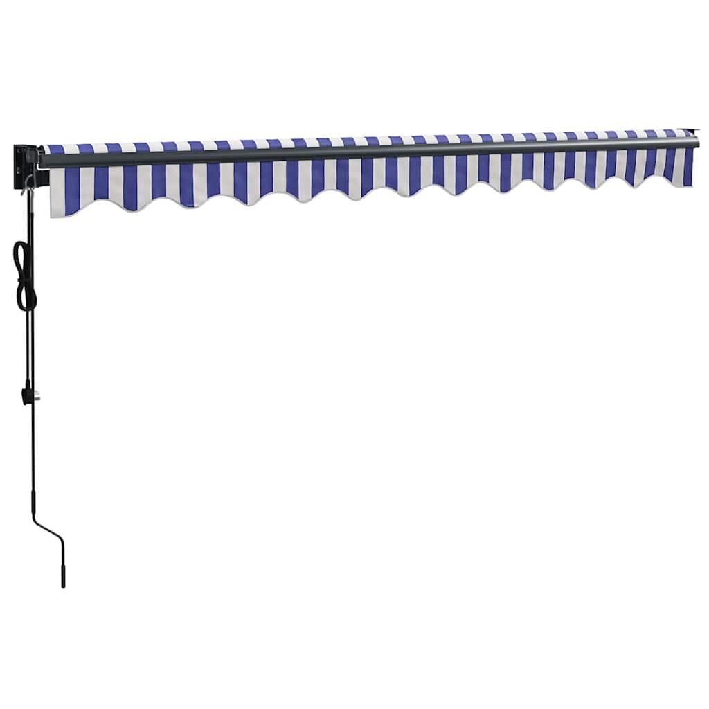Toldo retráctil Amarillo y Blanco con Marco Antracita 3 x 2,5 m