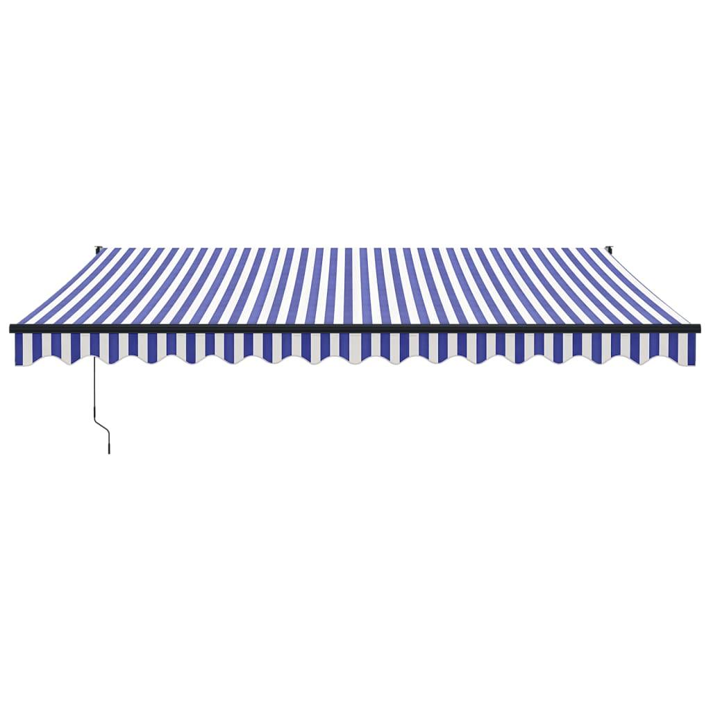 Toldo retráctil Amarillo y Blanco con Marco Antracita 4,5 x 3 m