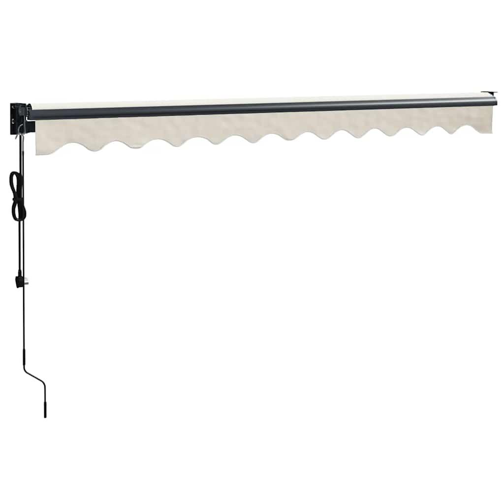 Toldo retráctil Amarillo y Blanco con Marco Antracita 3 x 2,5 m