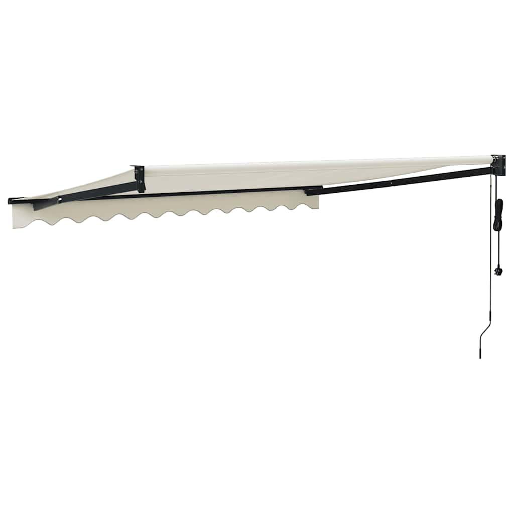 Toldo retráctil Amarillo y Blanco con Marco Antracita 3 x 2,5 m