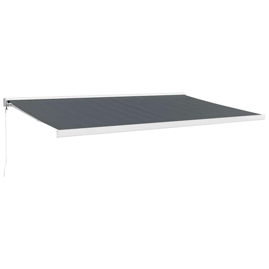 Toldo retráctil Amarillo y Blanco con Marco Antracita 3 x 2,5 m