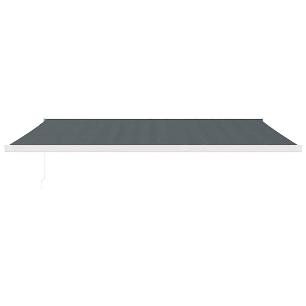 Toldo retráctil Amarillo y Blanco con Marco Antracita 3 x 2,5 m
