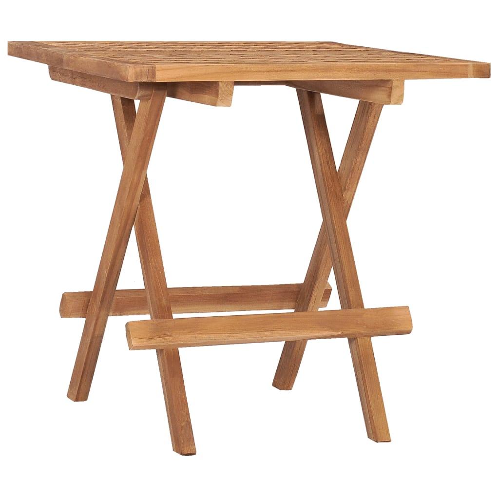 Mesa plegable de jardín madera maciza de teca