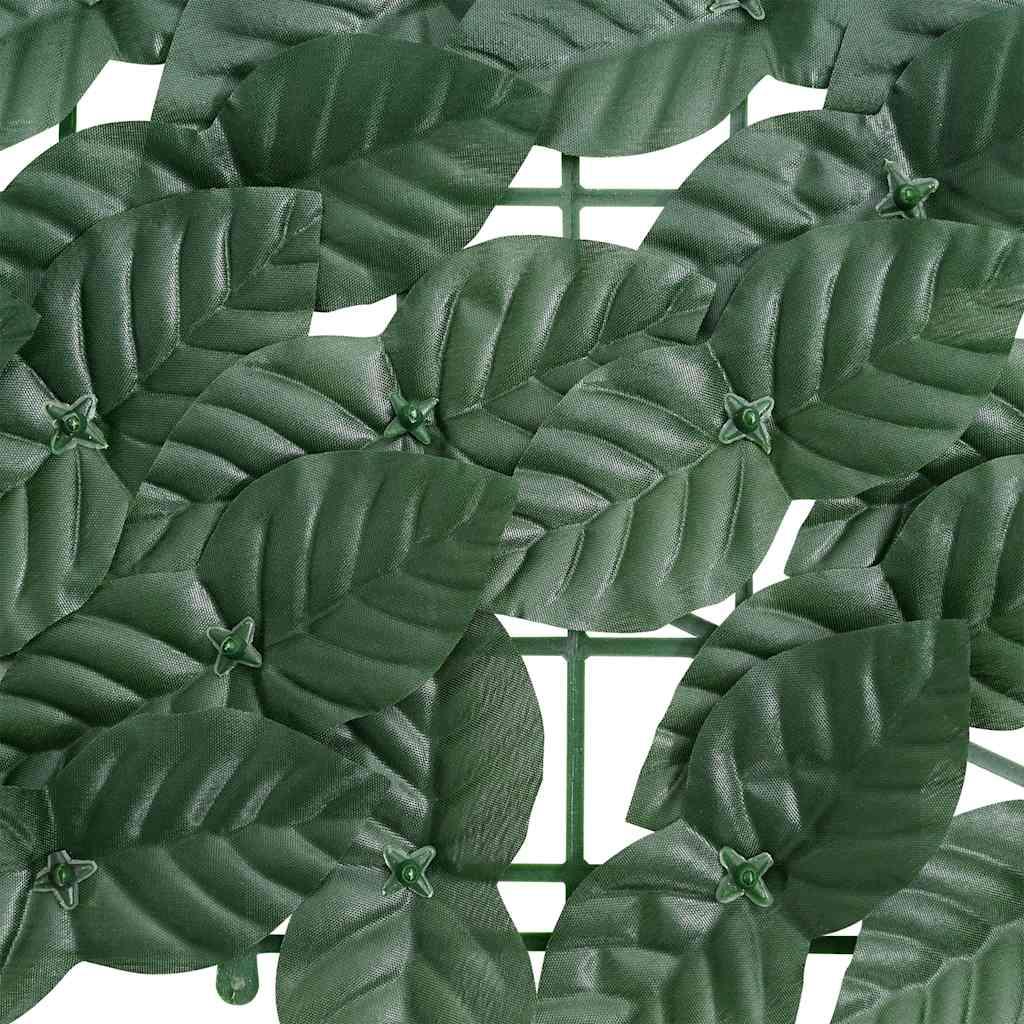 Toldo para balcón con hojas verde oscuro 300x100 cm