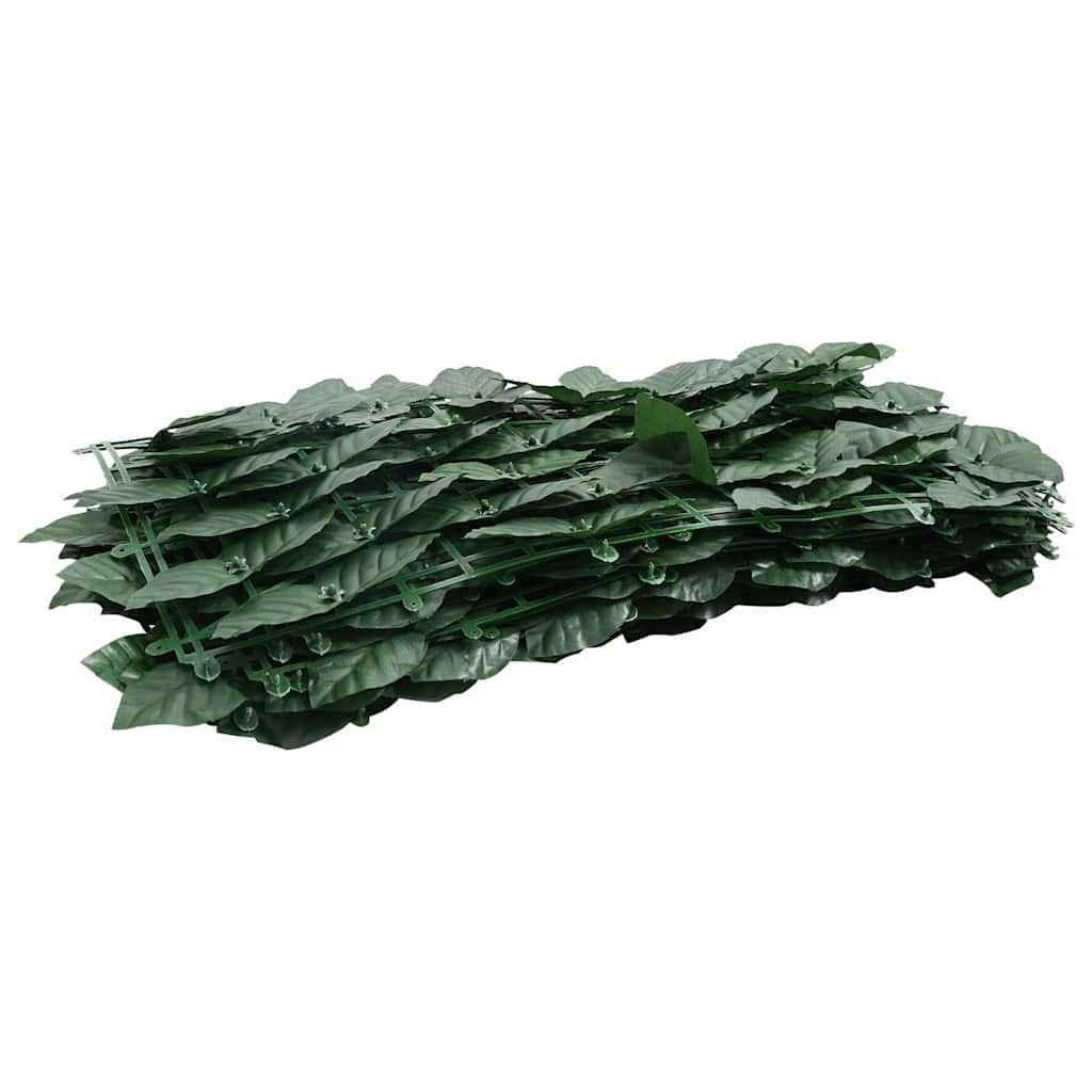 Toldo para balcón con hojas verde oscuro 300x100 cm