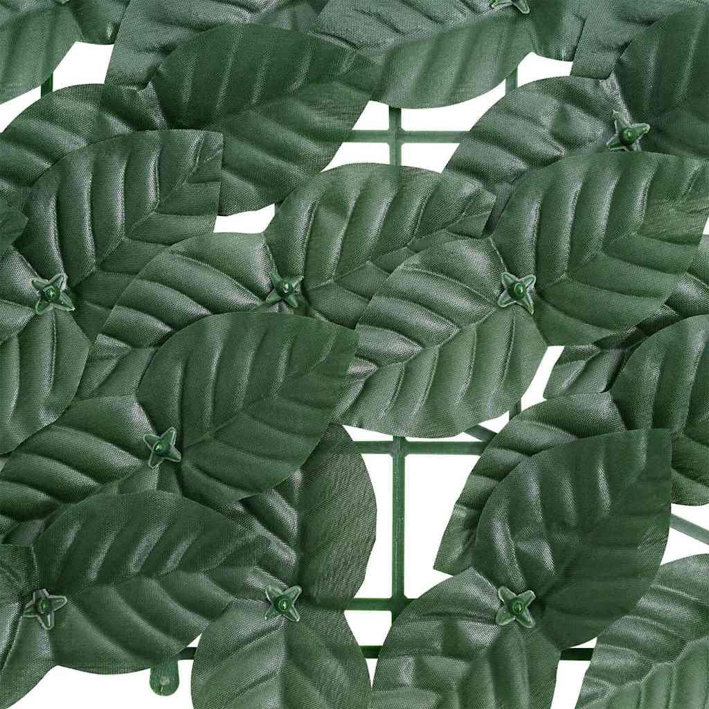 Toldo para balcón con hojas verde oscuro 300x100 cm