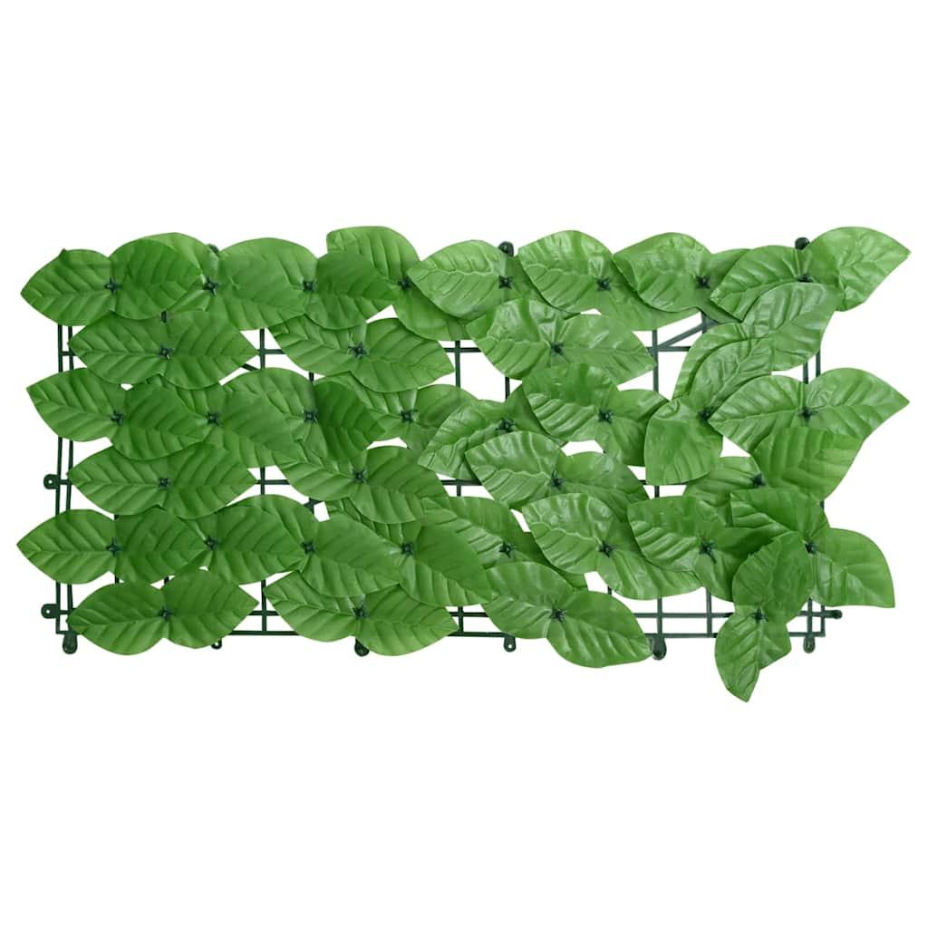 Toldo para balcón con hojas verde oscuro 300x100 cm