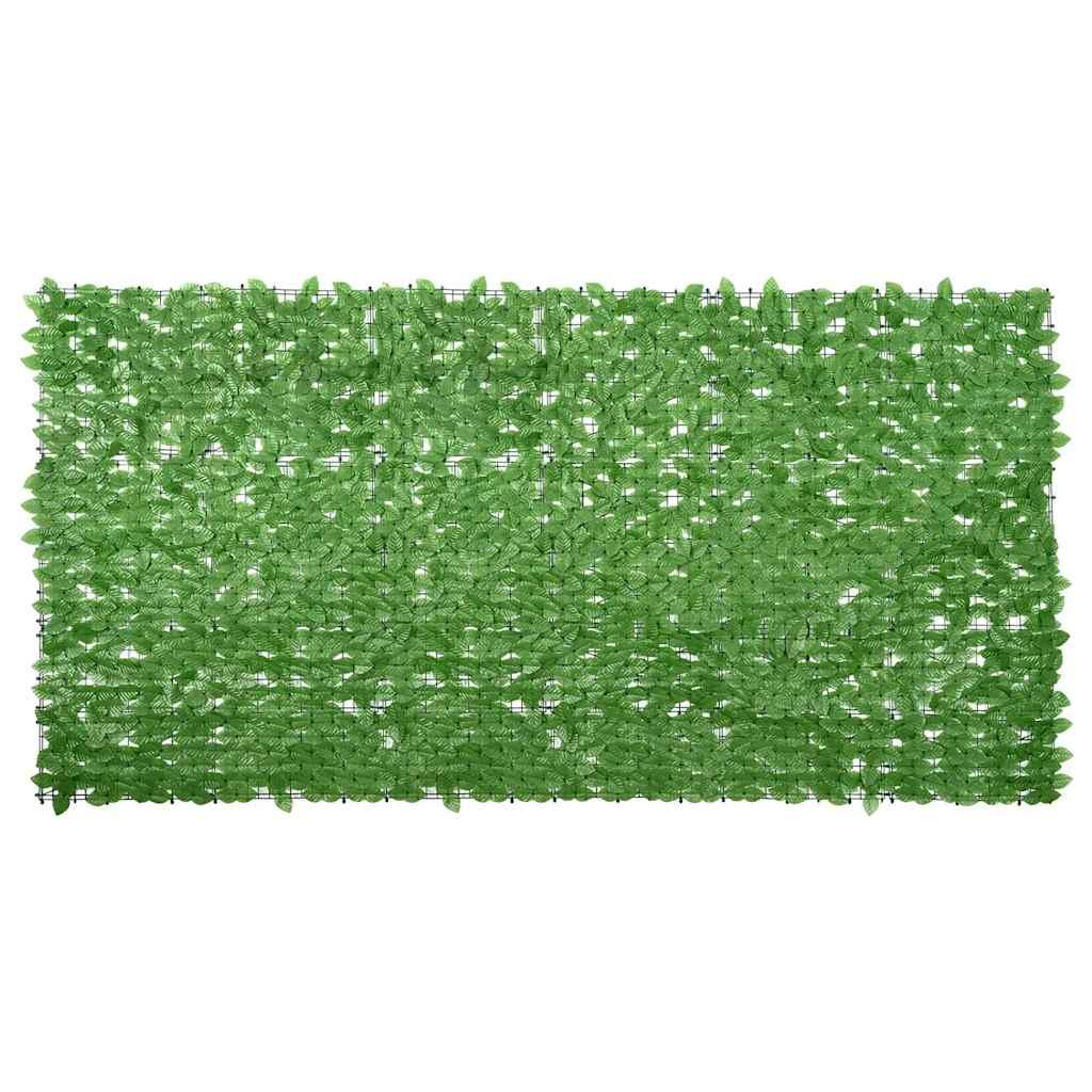 Toldo para balcón con hojas verde oscuro 300x100 cm