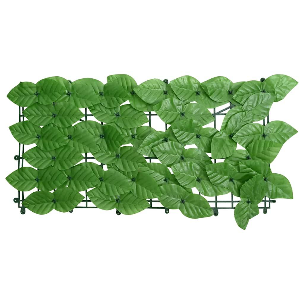 Toldo para balcón con hojas verde oscuro 300x100 cm