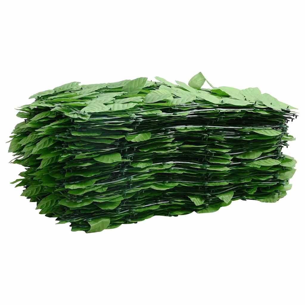 Toldo para balcón con hojas verde oscuro 300x100 cm