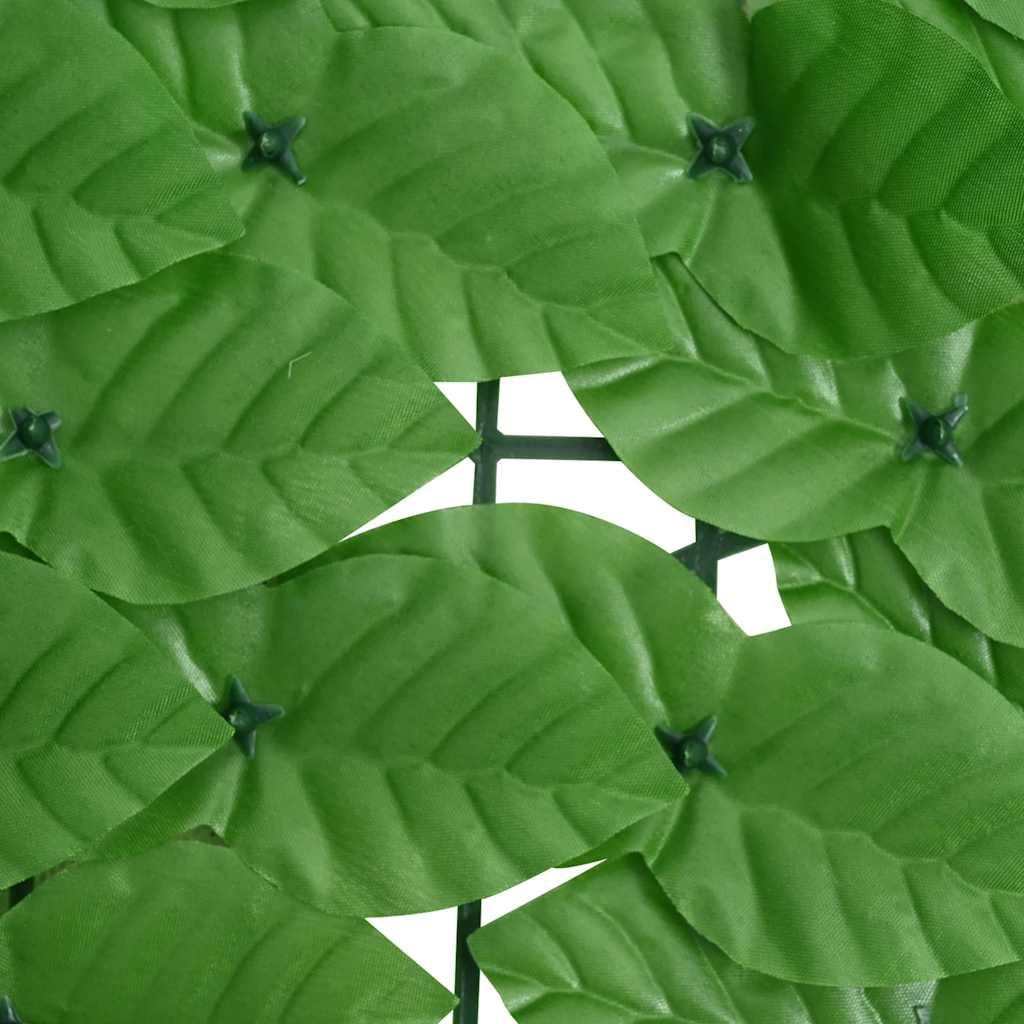 Toldo para balcón con hojas verde oscuro 300x100 cm