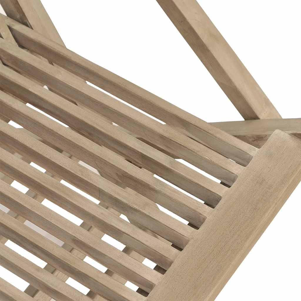 Sillas plegables (4 unidades) de madera maciza de teca