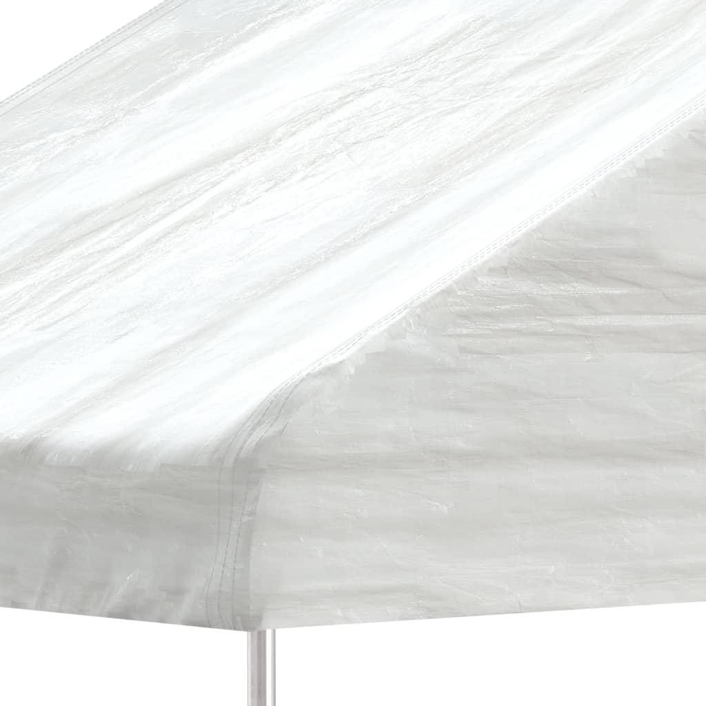 Cenador con techo polietileno blanco