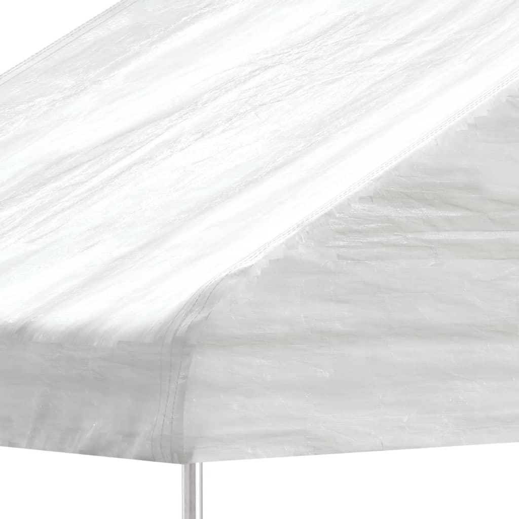 Cenador con techo polietileno blanco