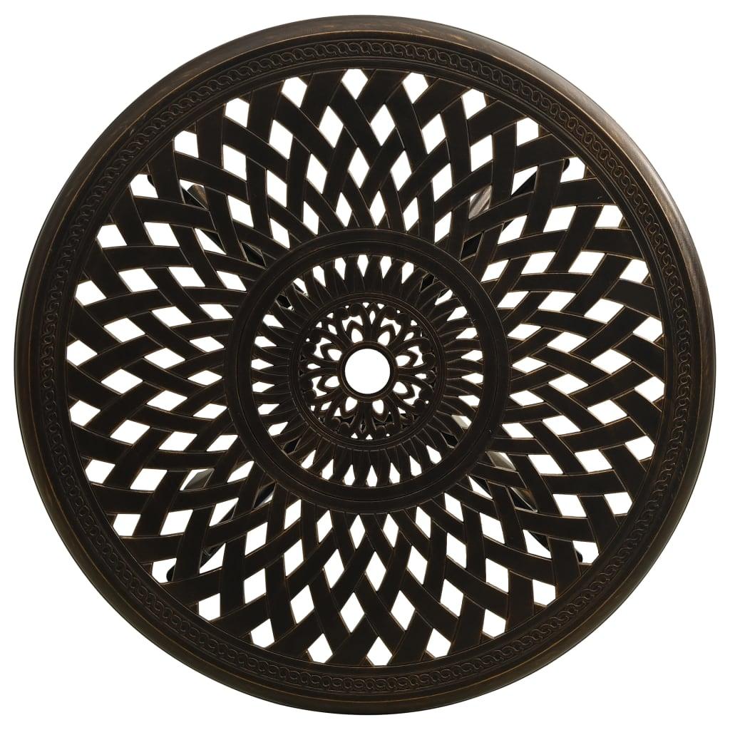 Mesa de jardín aluminio fundido